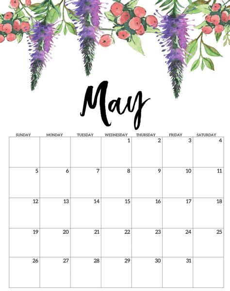 May Calendar Pictures